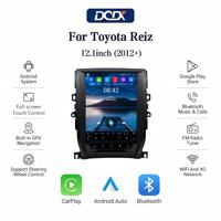 Reproductor Multimedia para Automóvil con Pantalla Vertical Tesla de 12.1 Pulgadas para Toyota Reiz (12+), Android Auto y CarPlay Inalámbricos, Navegación GPS, BT, DSP