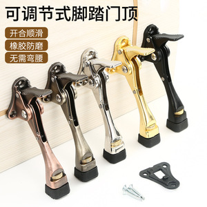 Butée de porte automatique Mingzhi Asia en alliage de zinc, fixation murale réglable avec coussinet en caoutchouc pour le positionnement de la porte - Product Image 5