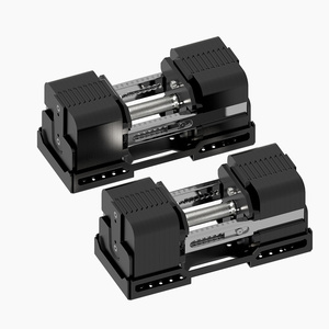 Haltères carrés AOC réglables latéralement, en multiples de 5 kg, équipement de fitness pour la maison - Product Image 5