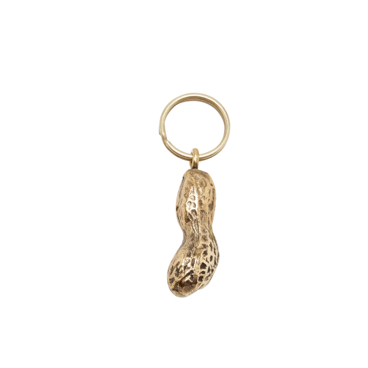 Handmade Solid Brass Antique Peanut Keychain for Daily Use Unique Style High Quality Top Selling Latest 2021 Keyring Luxury Keys