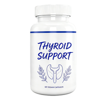 Complément alimentaire pour la thyroïde des adultes OEM – Capsules enrichies en iode, formule énergie et concentration, complexe de vitamine B12, zinc, sélénium, Ashwagandha – 60 gélules