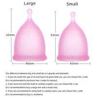 Copa Menstrual para el Cuidado Postparto, Higiene Femenina, Copa Menstrual de Silicona Reutilizable para Mujeres
