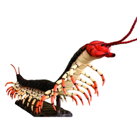 Dinosaure animatronique personnalisable et imperméable, résistant au soleil, et modèle d'animal centipède en caoutchouc de silicone pour la décoration de sites touristiques