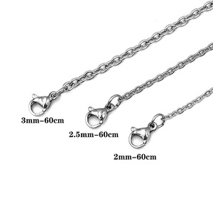 Collar de Acero Inoxidable de 2 mm, 2,5 mm, 3,0 mm y 60 cm con Cierre de Cadena Tipo O, Cadena Unisex para Suéter - Product Image 4