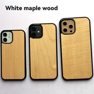 Unique Classy Slim Vintage Real de madera a prueba de golpes cubierta protectora móvil fundas de teléfono de madera para Iphone 15 14 13 12 Pro Max Plus