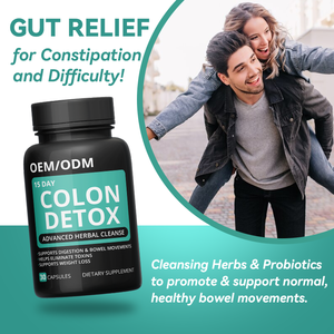 LIFEWORTH usus besar kesehatan 15 hari membersihkan kapsul detoks dengan Psyllium Husk dan probiotik - Product Image 4