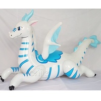 Ballon gonflable de modèle de dragon bleu gonflable de dragon de mer de qualité personnalisée