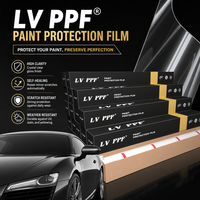 Film de protection transparent en TPU pour carrosserie de voiture, anti-taches, écologique, 6,5 mil, ultra-fin, en rouleau, pour peinture complète de véhicule