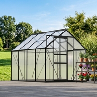 Serre extérieure de haute qualité, serre en aluminium, plaque de polycarbonate, serre de jardin pour la croissance des plantes