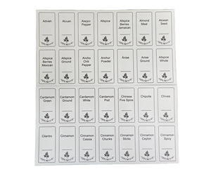 Không Thấm Nước Tùy Chỉnh <span class=keywords><strong>Pre</strong></span> In Tự Làm Dán Gia Vị Container Thủy Tinh Với Nhãn Gia Vị Thiết Lập Với In Ấn Nhãn - Product Image 2