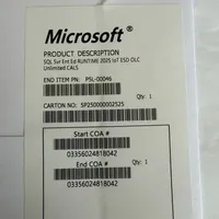 SQL Server 2025 Enterprise Edition, Pack DVD Internet en anglais avec CAL Core Illimité et Activation en Ligne, en Stock