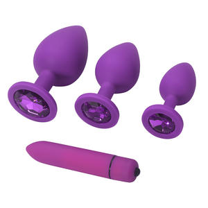 Volwassen Speelgoed <span class=keywords><strong>4</strong></span> Stuks Set Siliconen Custom Logo Vrouwelijke G-Spot Orgasme Multi Color Bullet Vibrator Private Label Anale Butt Plug - Product Image 6