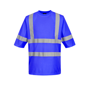 Camisa de Seguridad de Alta Visibilidad para Hombre, Color Naranja Fluorescente, Certificada ANSI/ISEA 107, Cinta Reflectante, 100% Poliéster, para Trabajadores en Carreteras - Product Image 1