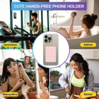 Verdickter Silikon-Saugnapf 24-Quadrat-Saugnäpfe Handy-Tablet-Gepäck-Saugnapf Universal-Ladegerät Ledertasche