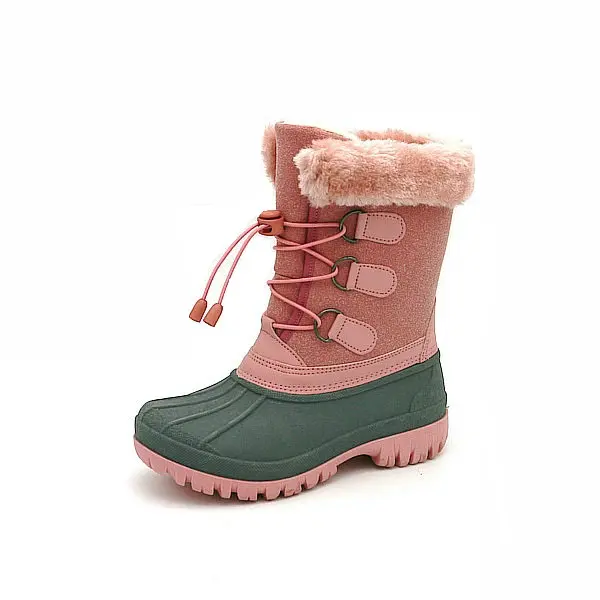 Botas de neve para crianças, venda quente de sapatos de bota de moda para inverno, quente