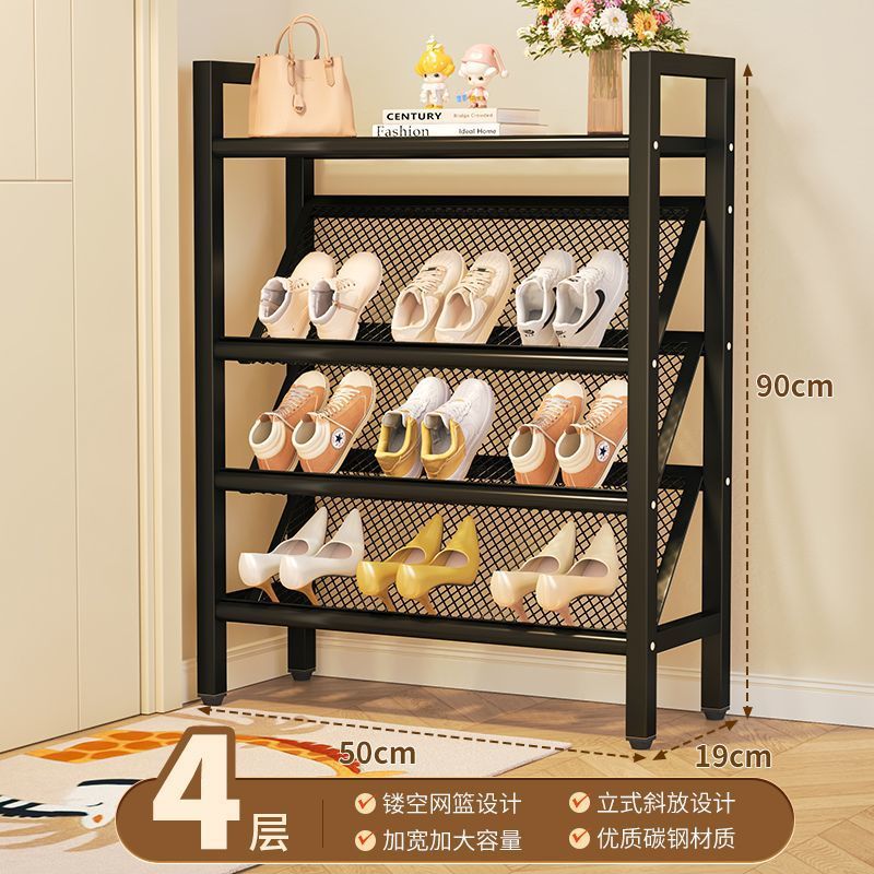 (Negro clásico) 50 cm - 4 niveles - Zapatero