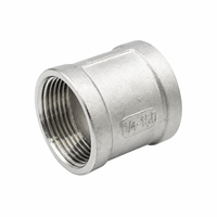 Raccord à douille fileté femelle poli en acier inoxydable 304, basse pression, moulage de précision, DN65 DN80 DN100, filetage BSPP BSPT G