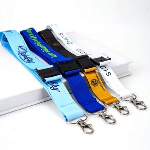Lanière personnalisée promotionnelle avec porte-carte en polyester, impression par sublimation, design personnalisé, avec logo sur mesure - Product Image 4