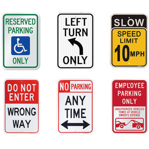 Los Señales de Tráfico Vial Tienen Fuerte Reflejo y son Seguros por la Noche. Señales de Tráfico Metálicas, Señales de Advertencia de Prohibición de Tráfico - Product Image 3