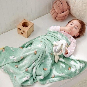 <strong>Custom</strong> Super <strong>Soft</strong> <strong>Sublimation</strong> Printing Knitted Plush Baby Flannel Fleece <strong>Blanket</strong> - Product Image 2