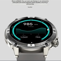 Smartwatch HK08 con Display OLED in TPU, GPS per Esterni, Ricarica Magnetica, Cassa in Lega di Alluminio, Bussola, Contapassi e Monitoraggio della Frequenza Cardiaca