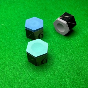 <span class=keywords><strong>Craie</strong></span> de billard hexagonale Kamui Roku 6 professionnelle bleue, verte, grise pour pointe de queue de snooker avec code de série anti-contrefaçon - Product Image 3