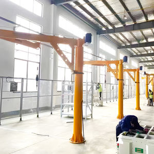 Cerdas lipat listrik berputar Jib derek 3 Ton 5m kolom dipasang sistem <span class=keywords><strong>Hoist</strong></span> untuk perakitan garis pemuatan - Product Image 2
