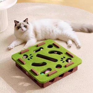 Puzzle amovible en feutre, jouet pour chat, boule cloche - Product Image 1