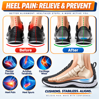 Inserts de talon en Poron pour chaussures, coussinets en gel pour le confort du talon, absorption des chocs, marche, course à pied et usage quotidien