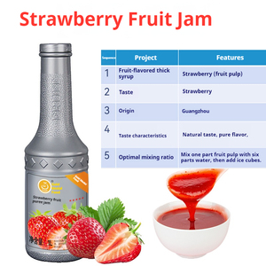 Blueberry trái cây bột giấy mứt dâu xoài xi-rô thành phần cho trà bong bóng chất lỏng ngọt trong chai từ cửa hàng trà sữa - Product Image 3