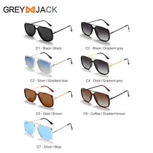 Gafas de Sol para Mujer Greyjack, Negras, Montura Metálica TR, Lentes TAC Polarizadas con Protección UV400, para Conducir, Protección Solar, Moda, Aire Libre - Product Image 4