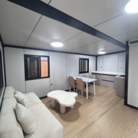 Cabane préfabriquée extensible sur mesure 20 pieds, design pliable, 2-3 chambres, cuisine et salle de bain complètes, certifiée CE, prix usine, unité d'habitation complémentaire