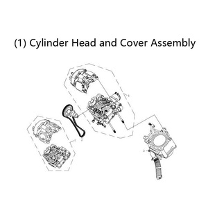 Xi lanh đầu & bìa lắp ráp cho CF cf188 <span class=keywords><strong>500cc</strong></span> <span class=keywords><strong>ATV</strong></span> 500 X5 Quad động cơ OEM 0180-020002 <span class=keywords><strong>ATV</strong></span> UTV Phụ tùng xe máy - Product Image 3