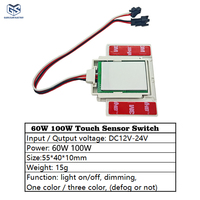 Interrupteur à capteur tactile de proximité 12V 24V 5A pour miroir LED intelligent, contrôle à une touche pour la luminosité variable des miroirs de salle de bain et d'hôtel