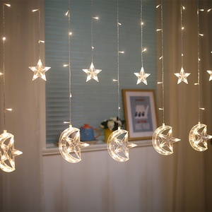 <span class=keywords><strong>Led</strong></span> trăng sao Rèm chuỗi đèn ramadan trang trí nội thất EID hồi giáo Noel navidad lampada de Natal đèn 2025 giáng sinh ánh sáng bán buôn - Product Image 3