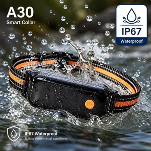 GPS AGPS BeiDou Hundehalsband-<span class=keywords><strong>Tracker</strong></span> Intelligenter Haustier-Ortungsgerät 4G LTE Herzfrequenz-Monitor IP67 Wasserdicht Fernbedienung Sprachfunktion für Kleine und Große Hunde - Product Image 6