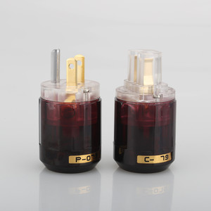Oyaide <strong>C</strong>-079 <strong>P</strong>-079 HIFI DIY Audio Connector 24k Gold Plated PVC <strong>Electrical</strong> Plug Adapter US Power Socket Female-Male 15A IP11 - Product Image 5