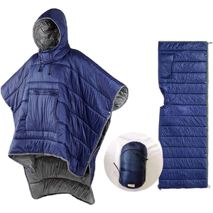 KingGear Capa a prueba <span class=keywords><strong>de</strong></span> viento Usable Manta con capucha Sobre Ligero Campamento Saco <span class=keywords><strong>de</strong></span> <span class=keywords><strong>dormir</strong></span> para mochilero Senderismo - Product Image 1