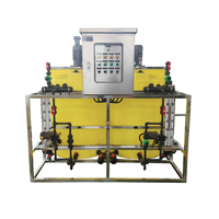 Système de dosage chimique semi-automatique avec réservoir PE et pompe doseuse pour station de traitement d'eau potable municipale