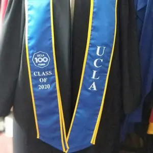 Custom College University Custom Graduation Stoles Plain Printed Embroidered Stoles Mix Color