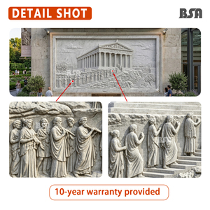 งานแกะสลักหินอ่อนพาร์เธนอนโบราณกรีกของ BSA รูปแกะสลักบนผนังหินอะโครโพลิสแห่งเอเธนส์ สำหรับตกแต่งวิลล่าและโรงแรม - Product Image 3
