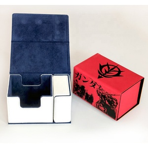 Boîte de rangement magnétique pour cartes à collectionner avec présentoir Commander, capacité de 100 cartes à double pochette, compatible avec <span class=keywords><strong>Magic</strong></span> <span class=keywords><strong>Gathering</strong></span> - Product Image 4