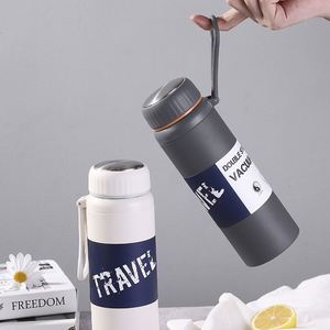 Botella de Agua Deportiva de Acero Inoxidable de Doble Pared y Boca Ancha de 32 oz con Tapa de Nuevo Diseño, Ideal para Deportes, con Filtro para Té - Product Image 5