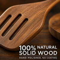 Cuillères en bois pour la cuisine, ensemble d'ustensiles en bois de teck, durables, résistants à la chaleur, ustensiles de cuisine avec poignées ergonomiques