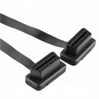 Cable de Extensión OBD2 Profesional Starcharm de 16 Pines Macho a Hembra para Vehículos Universales, Negro, 60 cm de Longitud, Compatible con Escáneres OBD2