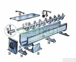 1 yıl garanti ve 5000L/saat kapasiteli çamur tedavisi için milsiz vidalı konveyör - Product Image 3
