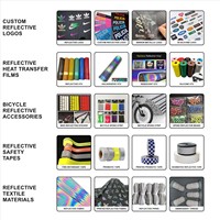 Autocollant en vinyle réfléchissant thermocollant PU de couleur argent arc-en-ciel noir à haute visibilité pour vêtements