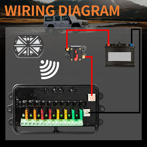 8 Gang anahtarı paneli 80A devre DC 12-24V RFB yol araba RV için yüksek güç entegre denetleyici - Product Image 6