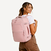 Bagages à main personnalisés approuvés par les compagnies aériennes, 30L/40L, sac de voyage pour week-end, sac à dos professionnel pour ordinateur portable 15,6"/17" avec poche pour bouteille d'eau