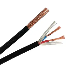 גמיש PVC מבודד ומחופה 3 Core 1mm בקרת כבל